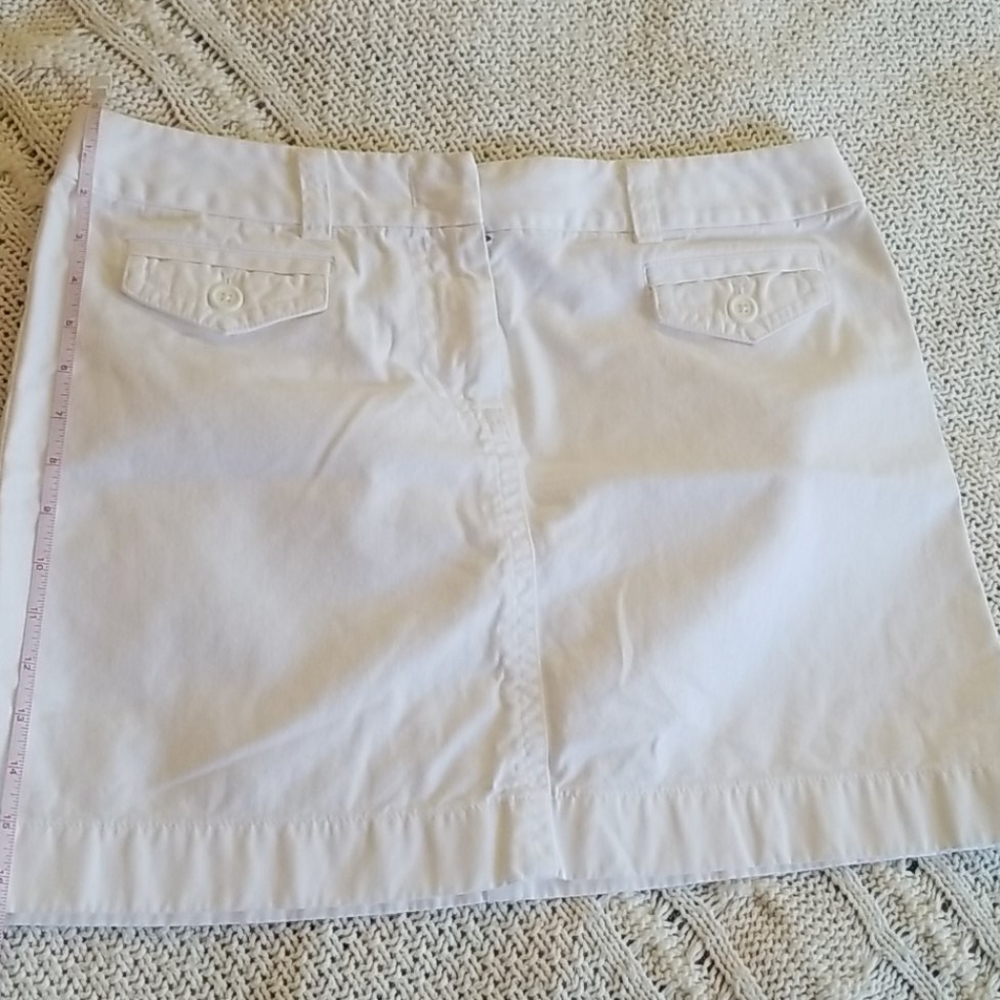 J CREW white 100% cotton skirt NWOT